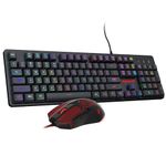 Redragon Gaming Keyboard and Mouse, RGB Gaming Keyboard and 3200 DPI Mouse Combo with 26-Key Anti-Ghosting, Plug & Play to PC, Laptop, Windows, S107¡¾Newest¡¿