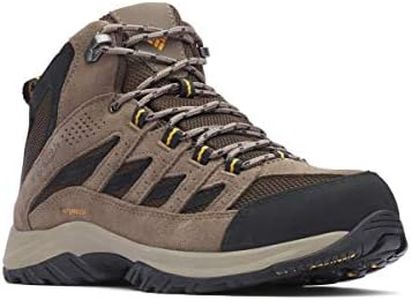 Columbia Men's Crestwood Mid Waterproof Hiking Boot, Breathable, High-Traction Grip, 11 Regular US, cordovan, squash