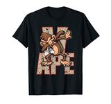 Vaping Dabbing Exhale Ape Smoking Monkey Ecig Vapor T-Shirt