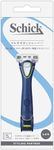 Schick Figica Multi Body Shaver (with Blade + 1 Replacement Blade) Trimmer with Skin Guard vio Men's Blue 5 Blade