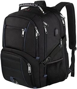 LTINVECK Extra Large 50L Travel Laptop Backpack, Blue, Unisex, Backpack with USB Charging Port, TSA Friendly, Durable, Heavy Duty, 17 Inch Laptop