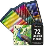 Zenacolor 72 Colored Pencils Set - Numbered Coloring Pencils in Metal Case - Art supplies Color Pencils for Adult Coloring Books, Adults and Artists