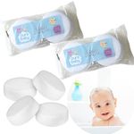 Baby Bath Sponges 4X - Soft Baby Sponges for Bath Newborn and Kids, Body Puff Gentle on Infants, Cleansing Baby Sponge, Fun Bath Time