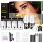 Cecelia May Upgraded 4 IN 1 Lash Lift and Tint Kit, Brow Lamination and Tint Kit, At Home Lash Lift Kit for Fuller, Thicker, Black Dark Brown Voluminous Curled Eyelashes, Lasts Up to 6-8 Weeks