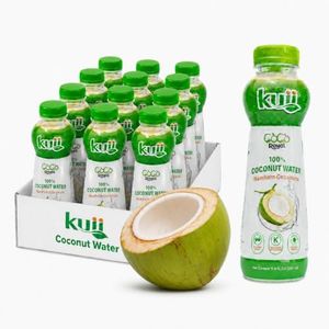 Kuii Coconut Water No Sugar Added, 100% Pure Thai Nam Hom Coconuts