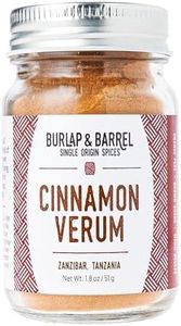 Burlap & Barrel | Cinnamon Verum | As Seen On Shark Tank! | Ceylon Cinnamon With Notes Of Pine, Citrus Peel And Sea Salt | Cinnamon Powder, Ground Cinnamon, Cinnamon Spice | 1.8Oz Glass Jar