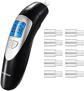 Breath Ketone Meter, Portable Ketosis Breath Tester Digital Ketone Breath Analyzer Tracing Ketosis Status with 10 Replaceable Mouthpieces for Personal Use