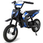 RCB R9X Electric Motorcycle Kids, 12 inch Pneumatic Tires, Electric Motorcycle with Powerful Motor, 3 Speed Modes 8/12/25KMH, Range 15KM, Moto Crossbike Kids from 3-12years