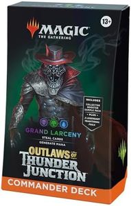 Magic: The Gathering Outlaws of Thunder Junction Commander Deck - Grand Larceny (100-Card Deck, 2-Card Collector Booster Sample Pack + Accessories)