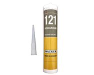 Wacker 121 Professional Aquarium, Fish Tank Silicone Sealant | Small to Large Tanks | Bonding, Gap Filling & Repair | Safe for Fish (310ml - Clear)