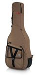 Gator Cases Transit Series Acoustic Guitar Gig Bag; Tan Exterior (GT-ACOUSTIC-TAN)