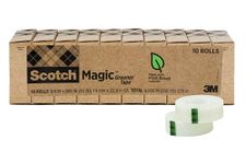 Scotch Magic Greener Tape, 3/4 x 900 Inches, Boxed, 10 Rolls (812-10P)