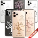 Personalised Custom Phone Case Family Tree Children Mum Dad Home Love Genealogy CLEAR Silicone Impact Cover for iPhone 11 12 13 14 15 Samsung Ranges - CUSTOMISE ONLINE