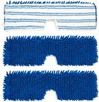 3 Pack Mop Heads Replacements Compatible for Ocedar Dual-Action Microfiber Flip Mop, Double Sided Mop Replace Head Mop Refills with Microfiber & Chenille for Dry Wet Use, Reusable, Machine Washable