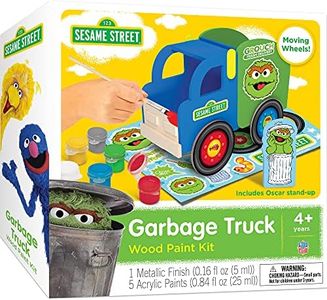 Works of Ahhh Craft Set - Sesame Street Garbage Truck Wood Paint Kit