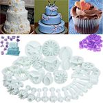 First Try 73Pcs/Set Fondant Cake Cutters Decorating Tools Plunger Candy Sugarcraft Flower Modelling Cutter Mold Bakeware Tools