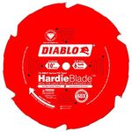 Diablo D1006DH Freud 10-Inch by 6 Tooth Polycrystalline Diamond Tipped TCG Hardie Fiber Cement Saw Blade 5/8-Inch Arbor Perma-Shield Coated, One Size, Multi