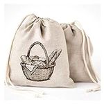 Linen Bread Bags - 3 Pack 11 x 15" 