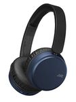 JVC Noise Cancelling Wireless Headpones, Bluetooth 4.1, Bass Boost Function, Voice Assistant Compatible - HAS65BNA(Blue)