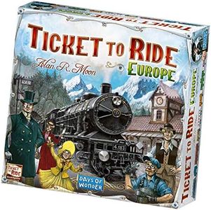 Ticket to Ride : Europe - A Board Game by Days of Wonder 2-5 Players - Board Games for Family 30-60 Minutes of Gameplay Games for Family Game Night For Kids and Adults Ages 8 plus English Version