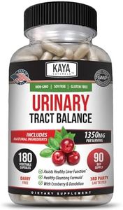 Kaya Naturals - D-Mannose - Urinary Tract UT Cleanse & Bladder Health - Made with Cranberry, Hibiscus & Dandelion Root - D Mannose Capsules Cranberry Supplement - 180 Veggie Capsules