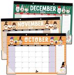 Hadley Designs Large Desk Calendar 2024-2025 - 18-Month Desktop Calendar 2024 for Organized Planning, 17" x 11" 2024 Desk Calendar for Home, School and Office (Gnome)