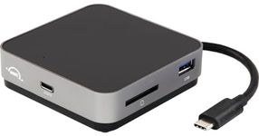 OWC USB-C Travel Dock, 5 Port, 100W Power Pass Through, one 4K Display @ 30Hz, USB 3.1, HDMI, SD Card, Compatible with Thunderbolt 3 Macs & PCs, iPadOS, Android, Chrome OS Devices