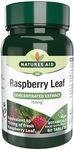 Natures Aid Raspberry Leaf, High Potency, Equivalent to 750 mg Dried Raspberry Leaf, Vegan, 60 Tablets