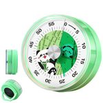 HASTHIP® Kitchen Timer 60-Minute Mechanical Timer Cartoon Mechanical Visual Timer, Cute 60-Minute Countdown Timer for Kids, Desk Timer Clock No Battery Required Magnetic Mechanical Timer