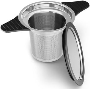 Reinmoson Tea Strainers for Loose Tea Single Cup, 304 Stainless Steel and Food Grade Silicone Extra Fine Mesh Tea Infusers for Loose Tea, Tea Filters for Loose Leaf Tea for Coffee, Rooibos, etc