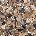 Belle Vous 3.6kg Bag Decorative Natural Pebbles - 1.4-2.6cm/ 0.55-1.02 inch Mini Assorted Pebble Stones - Mixed River Gravel for Vase Filler, Plant Pots, Landscaping, Aquariums, Home and Garden