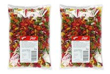 Jelly Beans 3kg: Double Bulk Bag Delight - (2 x 3kg Wholesale Bags) - 9,9