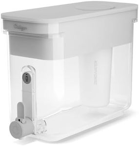 Culligan with ZeroWater Technology 32-Cup Water Filter Dispenser – Includes 5-Stage Advanced Water Filter, Certified to Reduce Lead, Total PFAS (Forever Chemicals), Mercury, Fluoride, and Chlorine