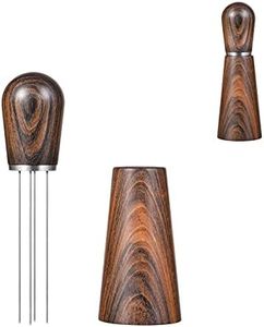 Espresso Coffee Stirrer, Pavant Coffee Stirring Tool for Espresso Distribution, Natural Wood Handle and Stand, Professional Barista Hand Distribution Tool (Sandalwood)