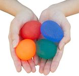 RMS 4-Pack Hand Exercise Balls - Physical & Occupational Therapy Kit for Strengthening Grip & Reducing Stiffness - Arthritis Pain Relief Exerciser for Rehabilitation, Fidget, Stress Relief