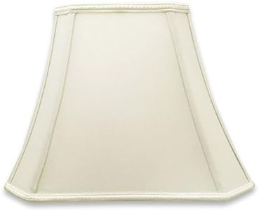 Royal Designs DSO-68-16WH Rectangle Bell Cut Corner Designer Lamp Shade - White - (6.25 x 8) x (11 x 16) x 12White