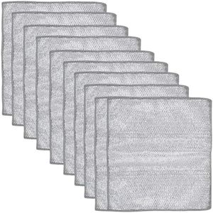 Aimeke 10 Piezas Paños de Alambre Multiusos Trapos de Alambre para Lavar Platos Reutilizable Paños para Lavar Platos Húmedos y Secos para Sartenes Cocina Hogar