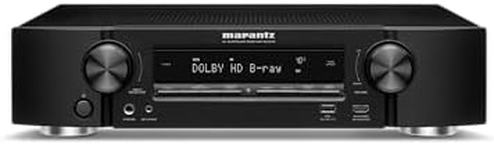 Marantz NR1510 UHD AV Receiver – Slim 5.2 Channel Home Theater Amplifier, Dolby TrueHD and DTS-HD Master Audio | Alexa Compatible | Stream Music via Wi-Fi, Bluetooth and HEOS Black