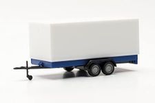 herpa 055437 Car Tandem Trailer Miniature Model Multi-Coloured