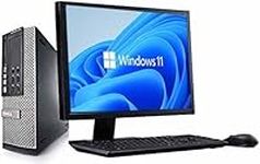 Complete set of 21.5in Monitor OptiPlex 3020 SFF Quad Core i5-4570 8GB 256GB SSD WiFi Windows 11 64-Bit Desktop PC Computer (Renewed)