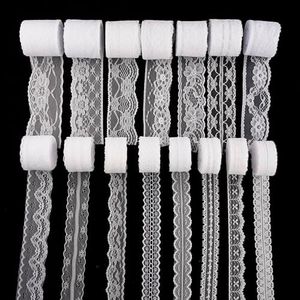 150 Yards White Lace Ribbon Roll Lace Trim Ribbon Lace Fabric for Sewing,Baby Shower,Birthday,Bridal Shower, Wedding Decoration,Gift Packaging,Party Decorations, 15 Patterns, Each Pattern 10 Yards