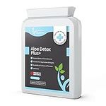 Aloe Detox Plus+ 90 Vegan Capsules - Colon Cleanse & Flush - Gentle & Effective - Powerful Herbal Body Detox Formula, Bowel Function Support & Constipation Relief - Made in UK - Non-GMO Gluten-Free