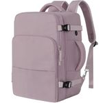 Hanples Large Travel Laptop Backpack, Light Purple, Large, Travel Backpacks