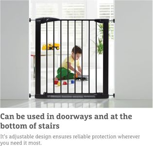 Munchkin Maxi-Secure Safety Gate, Black, 76-82cm Adjustable