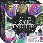 Hinkler - Dazzling Rock Painting - Rock Painting Complete Starter Kit - Relaxing Arts and Crafts for Everyone - Gift for Art Lovers - Includes Rocks, Metallic Paint and More