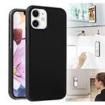 Omio for iPhone 11 Antigravity Case Ultra Thin Magical Nano Adsorption Technology Anti-Gravity Protective Cover for iPhone 11 Sticky Case Nano Suction Soft Anti-Scratch Shell for iPhone 11 Case Black