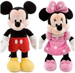 Disney MINNIE MOUSE and MICKEY MOUSE Mini Bean Bag Soft Toy Set 20cm