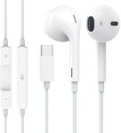 USB C Headphones, Type C Earbuds Compatible for iPhone 15/15 Pro/ 15 Pro Max Samsung S24 Headphones with Microphone Noise Isolation Stereo Wired Earphones for Samsung Galaxy S22 S23 Ultra Pixel 7a