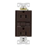 EATON TRSGF15RB-L Wiring Self-Test Tamper Resistant Gfci Receptacle, 4.2 in L X 1.68 in W X 1.27 in D, Automatic