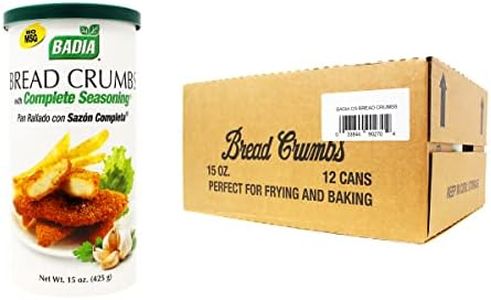Badia Bread Crumbs with Complete Seasoning, 15 Ounce (Pack of 12)